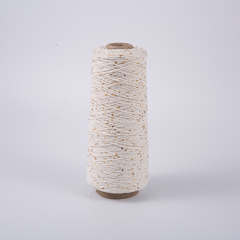 Fancy kötés fémes szikra fonal flitterekkel